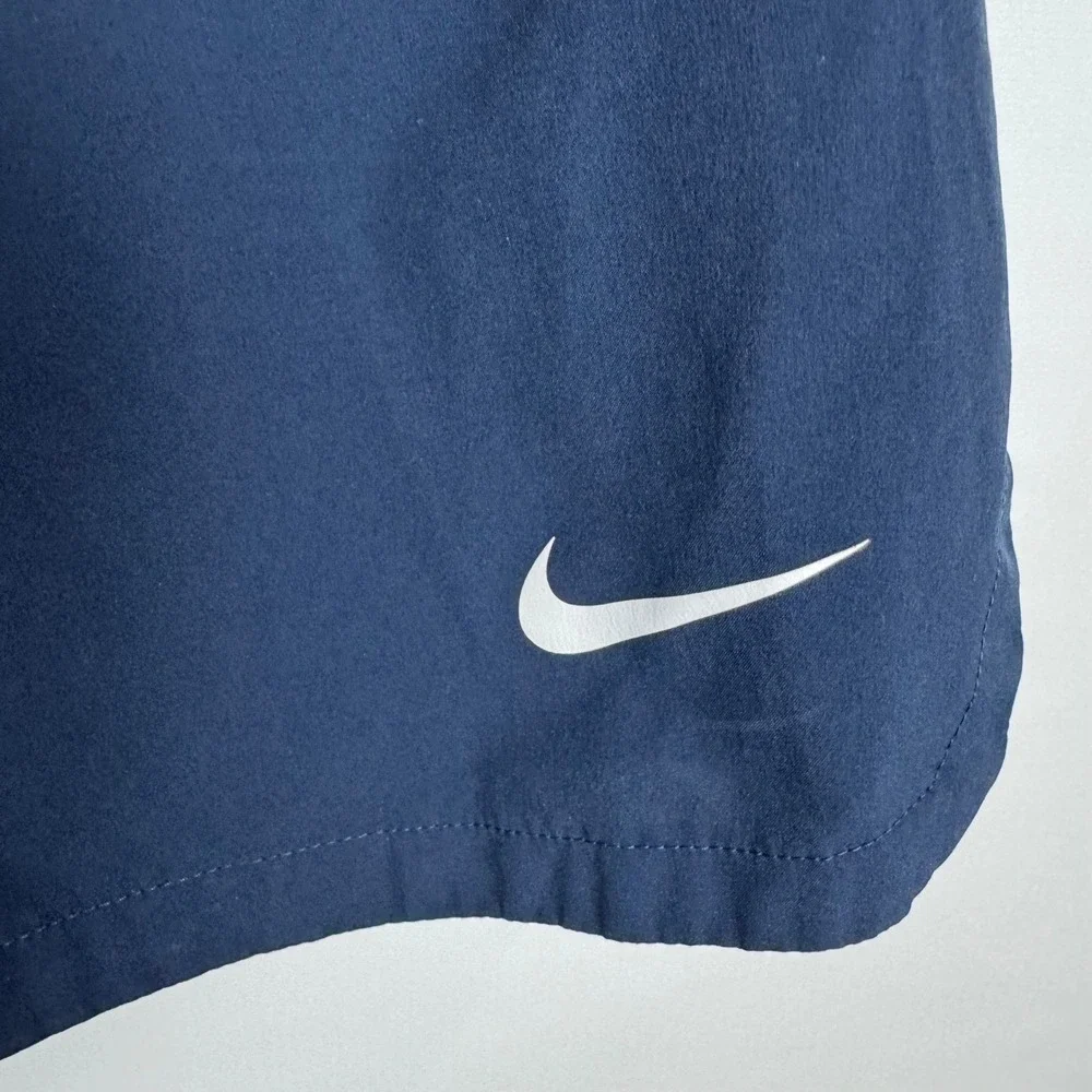 Nike Dri-FIT Shorts Mens L Navy Blue Patriot Print Athletic Drawstring 9